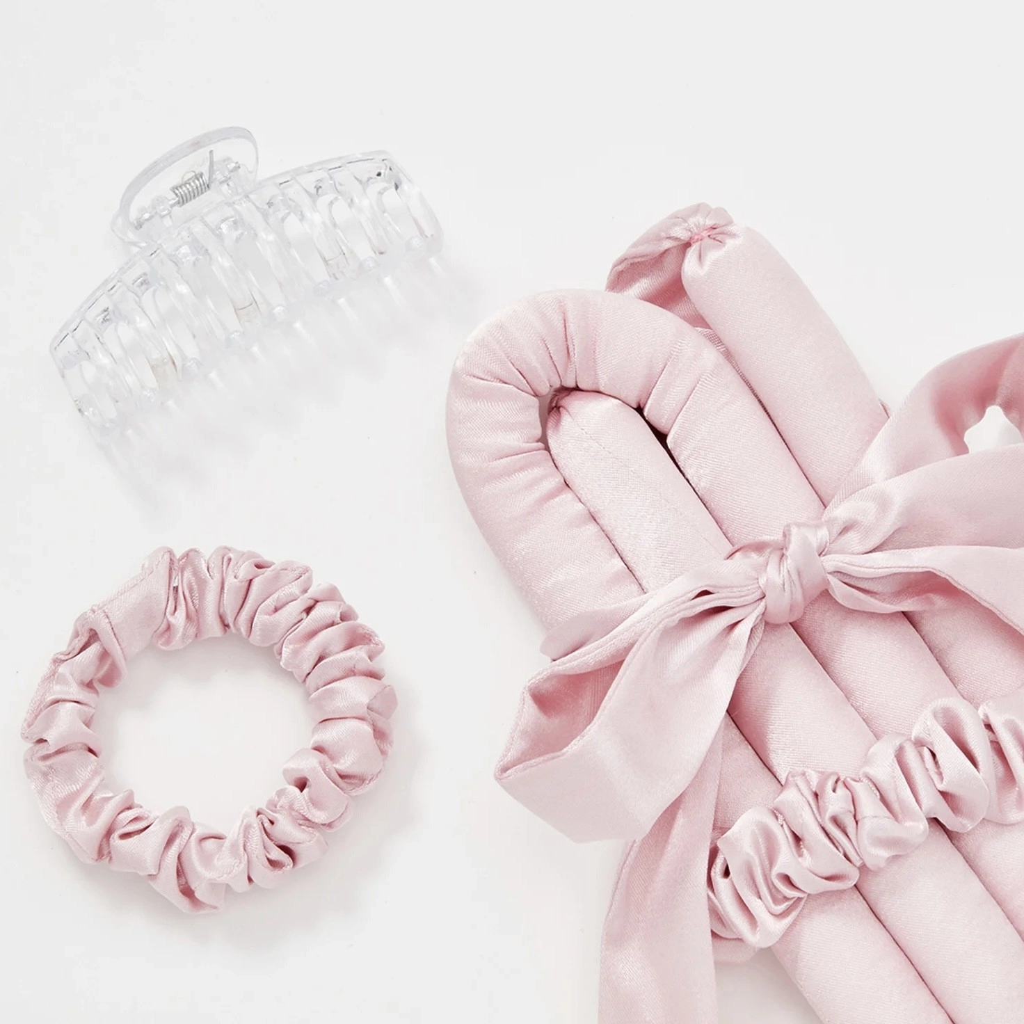 Мягкие бигуди "Комплект jillas mini elegant светло-розовый" по цене 1&nbsp;590 ₽ для волос От плеч до пояса