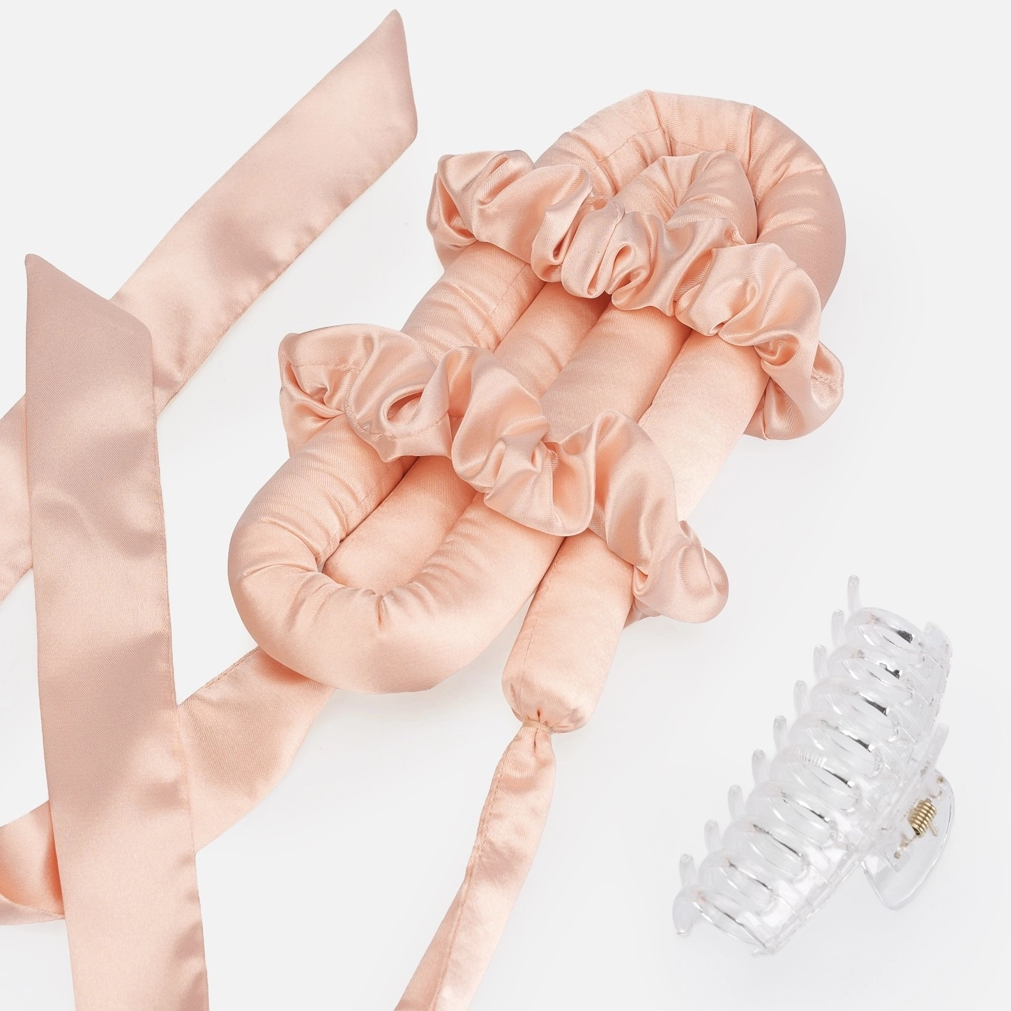 Мягкие бигуди "Комплект jillas classic elegant персиковый" по цене 1&nbsp;590 ₽ для волос От лопаток до пояса