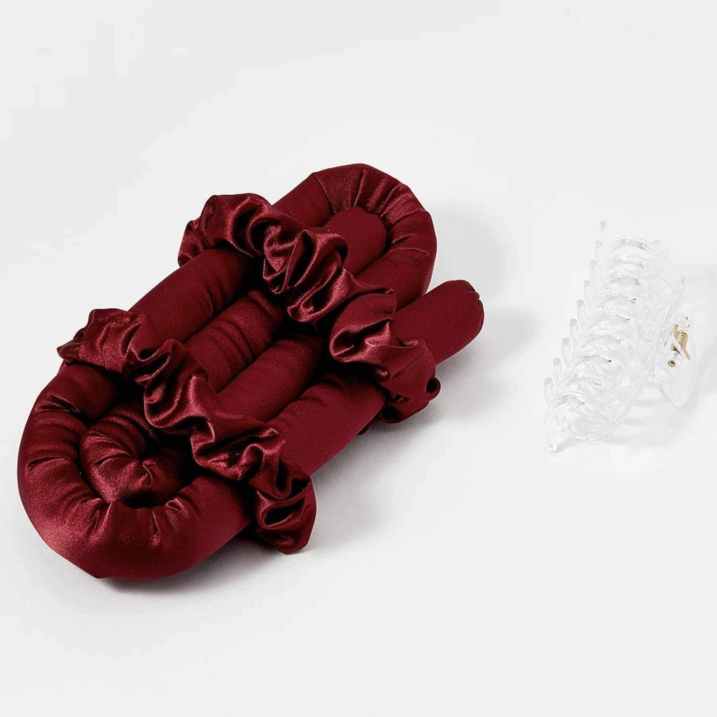 Мягкие бигуди "Комплект jillas classic бордовый" по цене 1&nbsp;390 ₽ для волос От лопаток до пояса