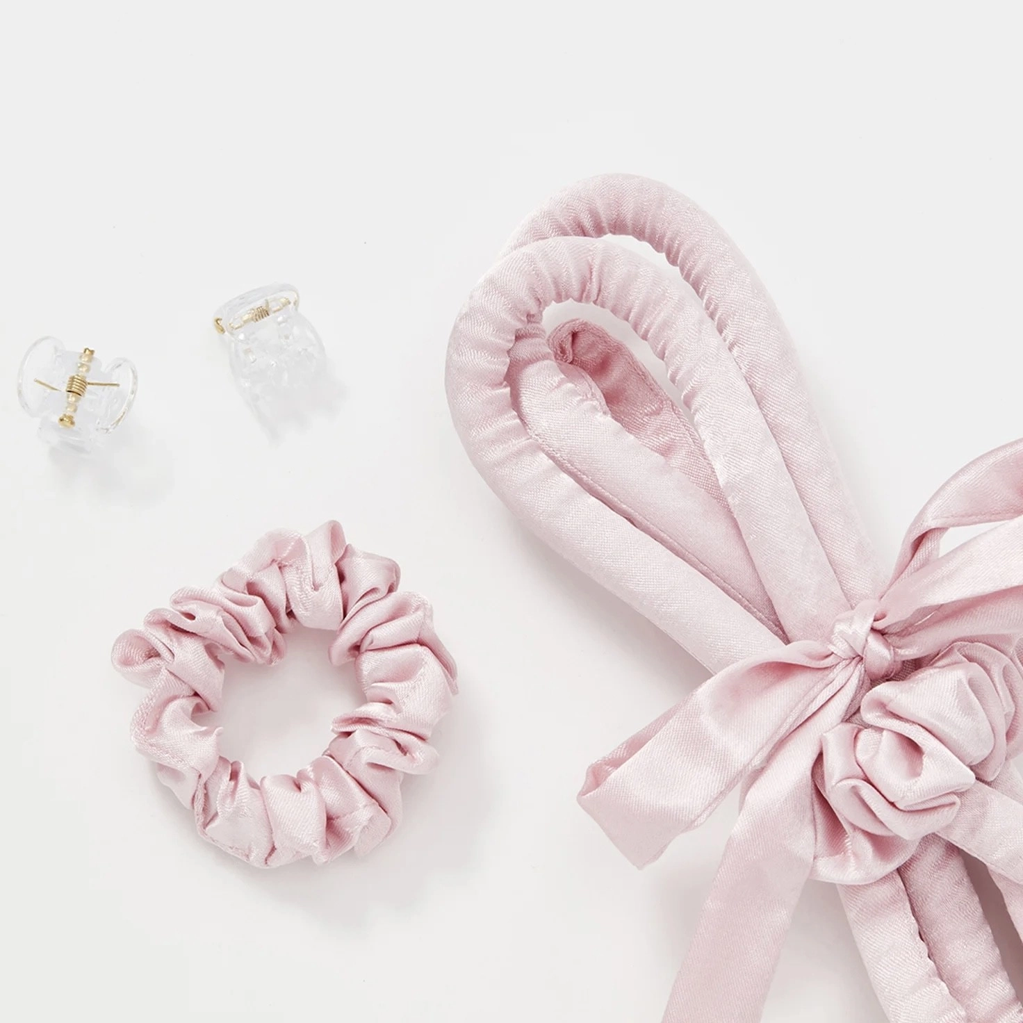 Мягкие бигуди "Комплект jillas slim elegant светло-розовый" по цене ₽1,390 для волос От каре до пояса