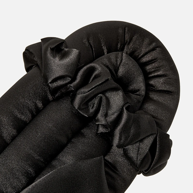 Мягкие бигуди из лебяжего пуха "Комплект jillas classic elegant черный" по цене 1&nbsp;590 ₽, размеры 255х105х50, для волос От лопаток до пояса