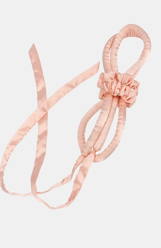 Мягкие бигуди из лебяжего пуха "Комплект jillas slim elegant персиковый" по цене 1&nbsp;390 ₽, размеры 205х85х25, для волос От каре до пояса