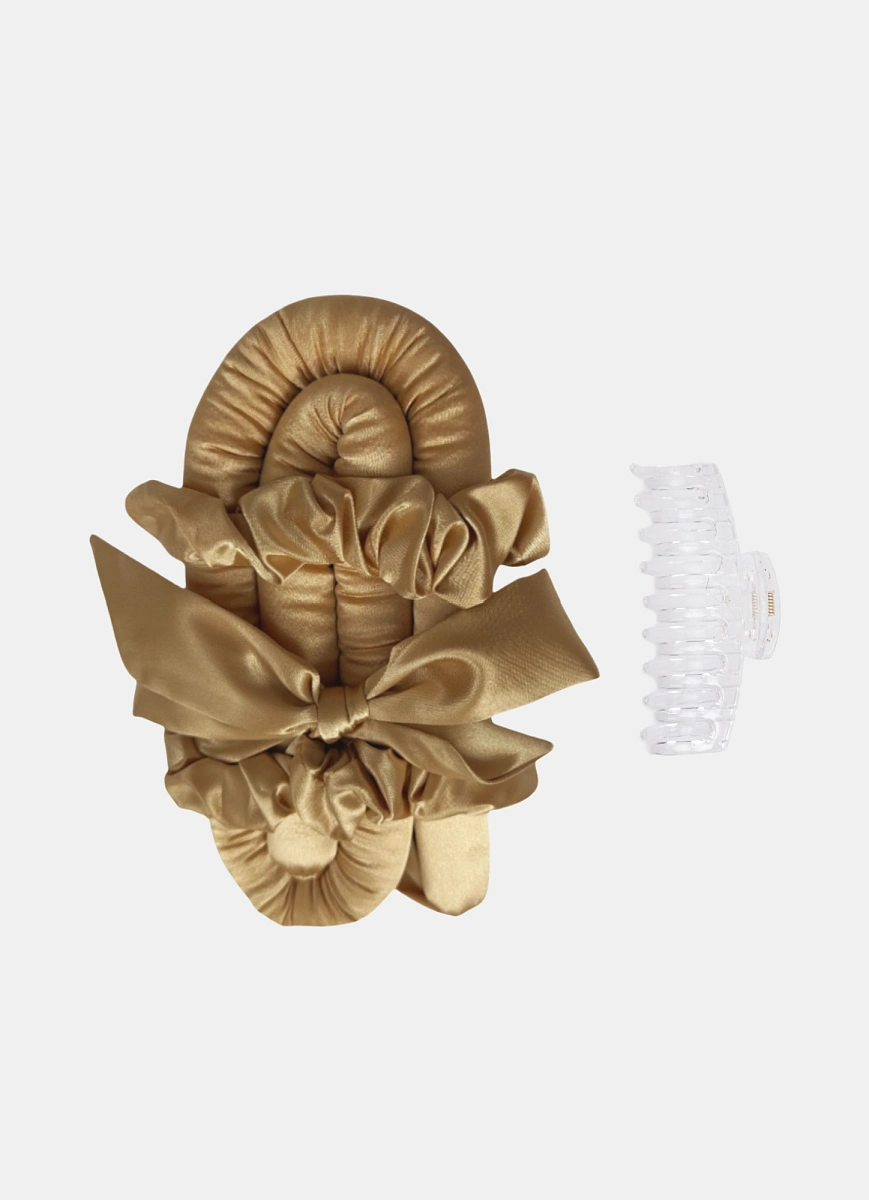 Мягкие бигуди "Комплект jillas classic elegant золотистый" по цене 1&nbsp;590 ₽ для волос От лопаток до пояса