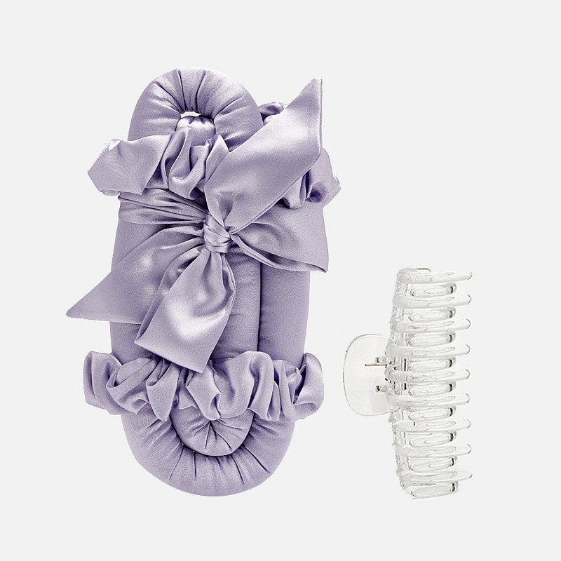 Мягкие бигуди из лебяжего пуха "Комплект jillas classic elegant лавандовый" по цене 1&nbsp;590 ₽, размеры 255х105х50, для волос От лопаток до пояса