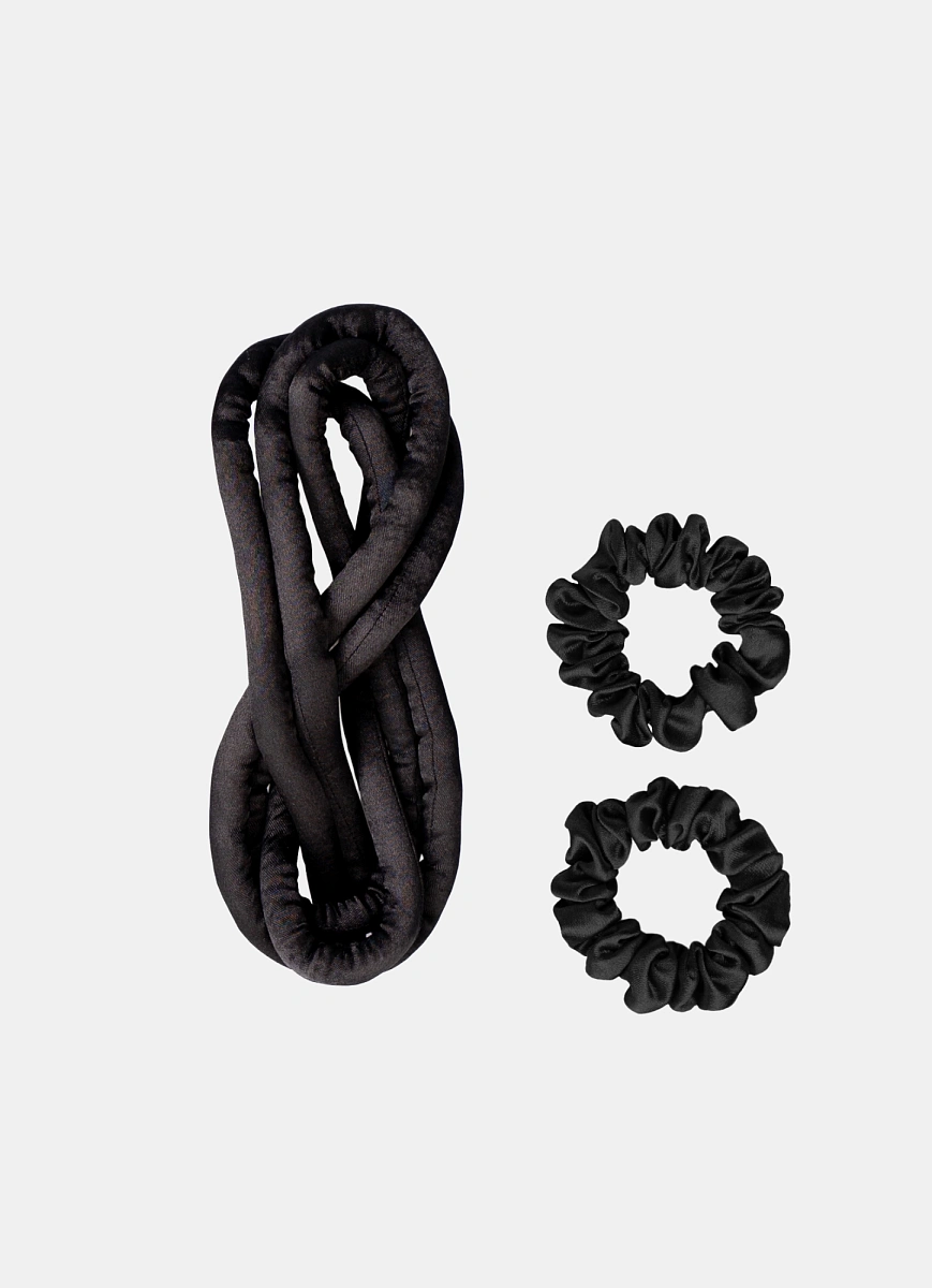 Мягкие бигуди "Комплект jillas slim черный" по цене 1&nbsp;390 ₽ для волос От каре до пояса