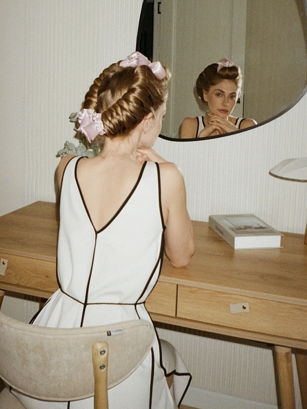 Мягкие бигуди из лебяжего пуха "Комплект jillas compact 300/34 светло-розовый" по цене 2&nbsp;590 ₽, размеры 215х175х75, для волос От лопаток до пояса