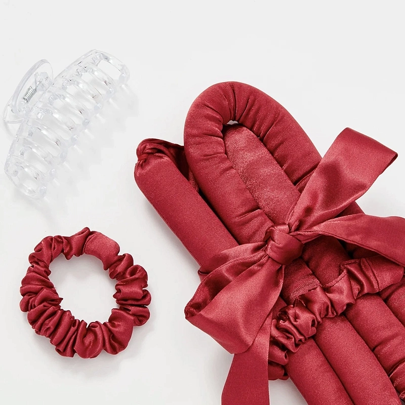 Мягкие бигуди из лебяжего пуха "Комплект jillas mini elegant бордовый" по цене 1&nbsp;590 ₽, размеры 235х85х40, для волос От плеч до пояса