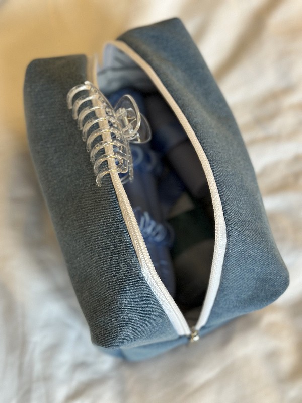 Косметичка jillas джинсовая, светло-голубой