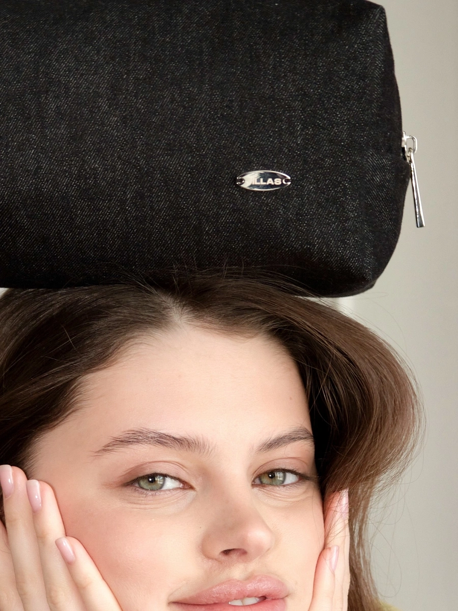 Косметичка jillas джинсовая, черный по цене 1&nbsp;890 ₽