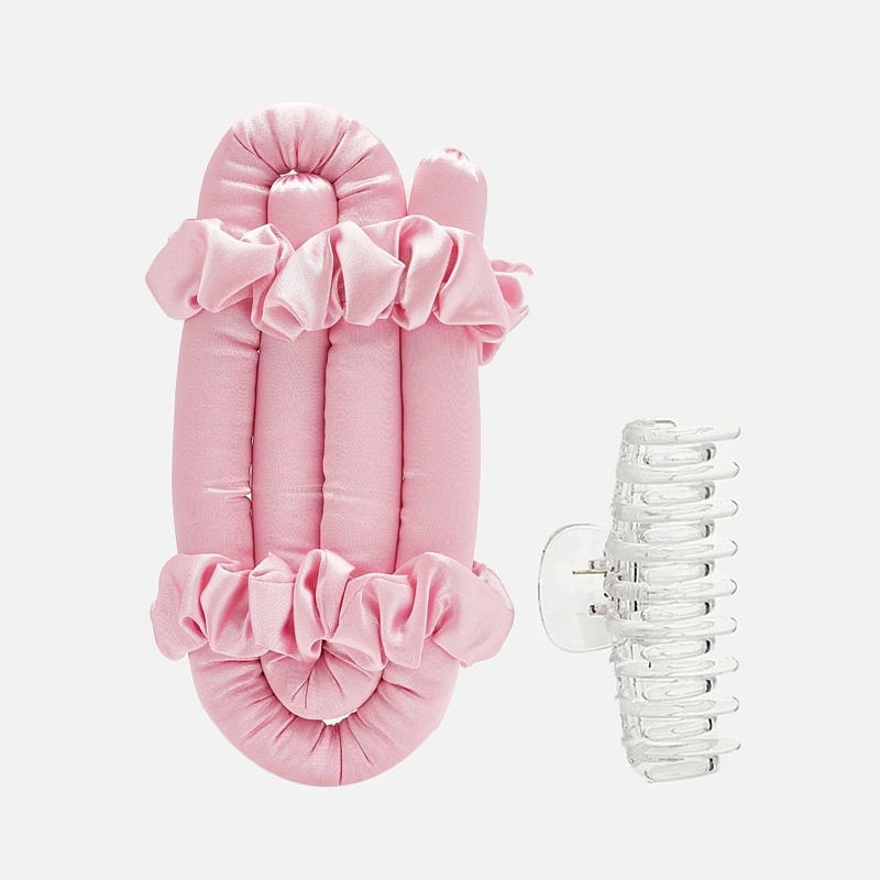 Мягкие бигуди из лебяжего пуха "Комплект jillas classic розовый" по цене 1&nbsp;390 ₽, размеры 255х105х50, для волос От лопаток до пояса