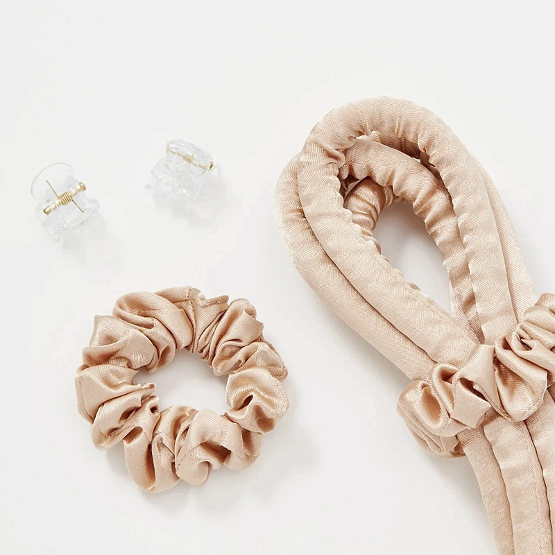 Мягкие бигуди из лебяжего пуха "Комплект jillas slim золотистый" по цене 1&nbsp;390 ₽, размеры 205х85х25, для волос От каре до пояса