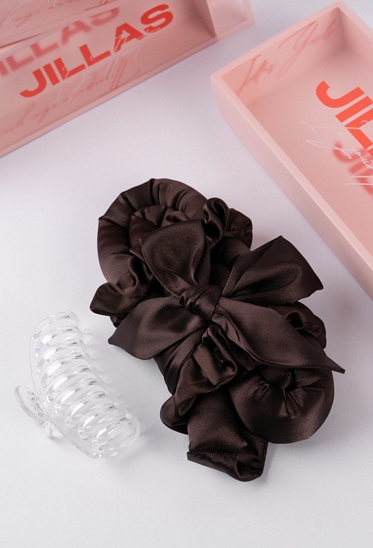 Мягкие бигуди из лебяжего пуха "Комплект jillas classic elegant с мягким наполнителем, коричневый" по цене ₽1,990, размеры 255х105х50, для волос От лопаток до пояса