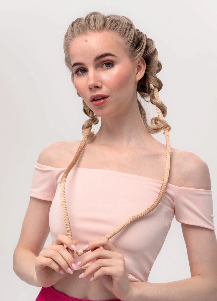 Мягкие бигуди "Комплект jillas slim золотистый" по цене ₽1,390 для волос От каре до пояса