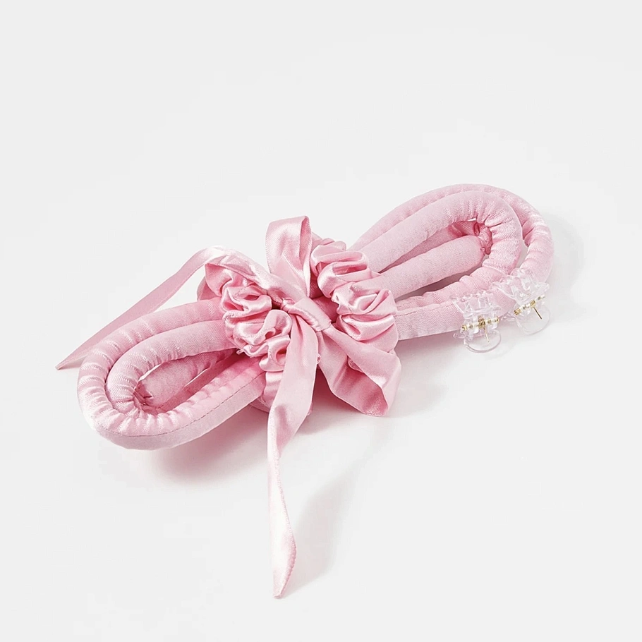 Мягкие бигуди "Комплект jillas slim elegant розовый" по цене ₽1,390 для волос От каре до пояса