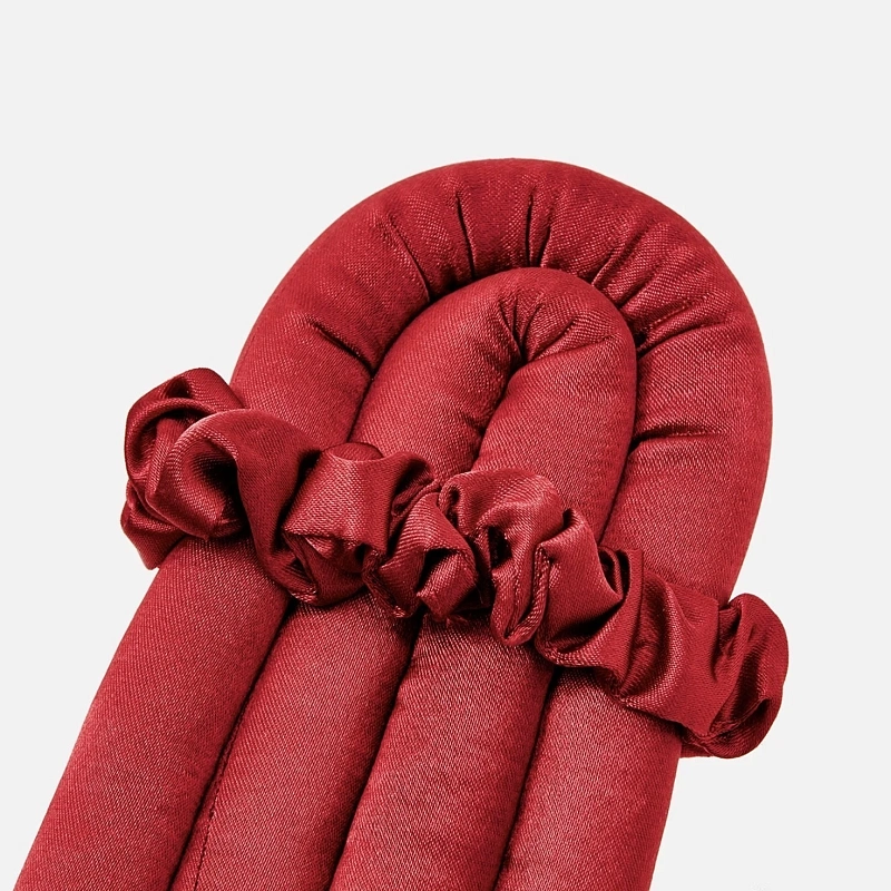 Мягкие бигуди из лебяжего пуха "Комплект jillas mini бордовый" по цене 1&nbsp;390 ₽, размеры 235х85х40, для волос От плеч до пояса