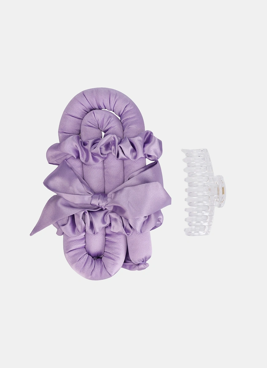 Мягкие бигуди "Комплект jillas classic elegant лавандовый" по цене 1&nbsp;590 ₽ для волос От лопаток до пояса