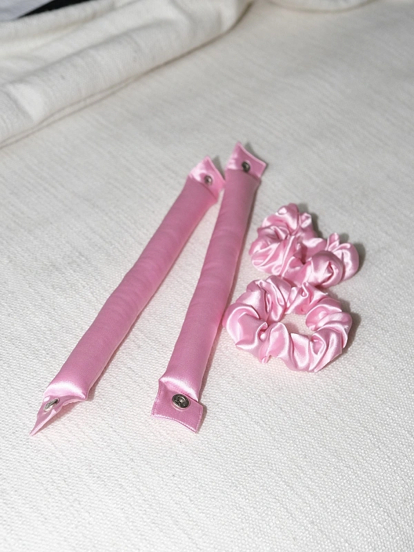 Мягкие бигуди из лебяжего пуха "Комплект jillas classic compact розовый" по цене 1&nbsp;990 ₽, размеры 250х100х45, для волос От лопаток до пояса