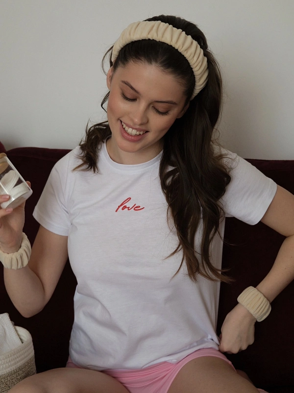 Набор повязок для умывания jillas из велюра, бежевый, 4,5 см