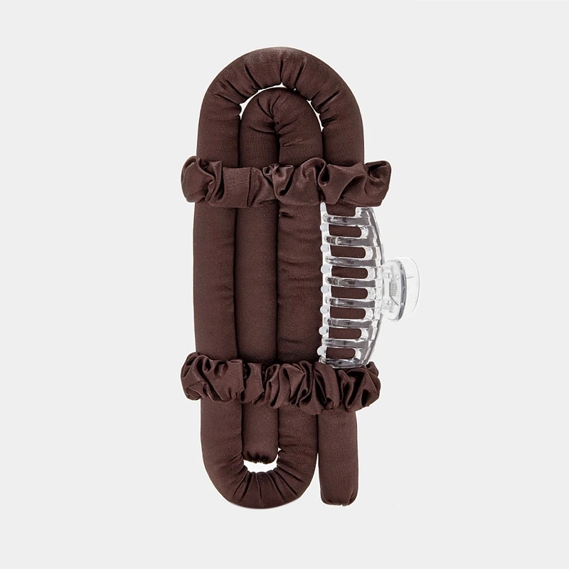 Мягкие бигуди из лебяжего пуха "Комплект jillas mini коричневый" по цене ₽1,390, размеры 235х85х40, для волос От плеч до пояса