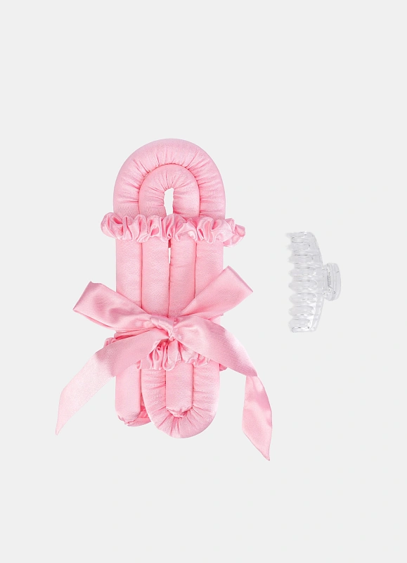 Мягкие бигуди из лебяжего пуха "Комплект jillas mini elegant розовый" по цене 1&nbsp;590 ₽, размеры 235х85х40, для волос От плеч до пояса