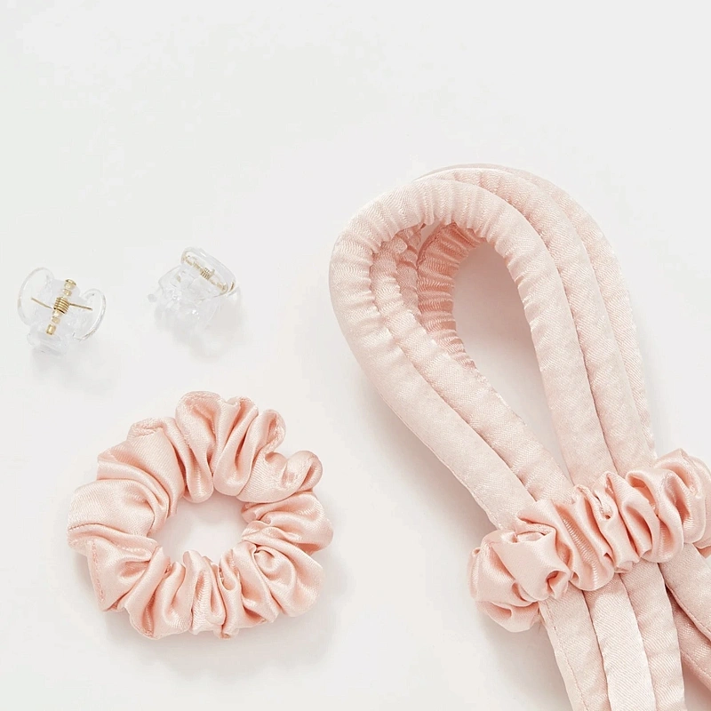 Мягкие бигуди из лебяжего пуха "Комплект jillas slim персиковый" по цене ₽1,290, размеры , для волос От каре до пояса