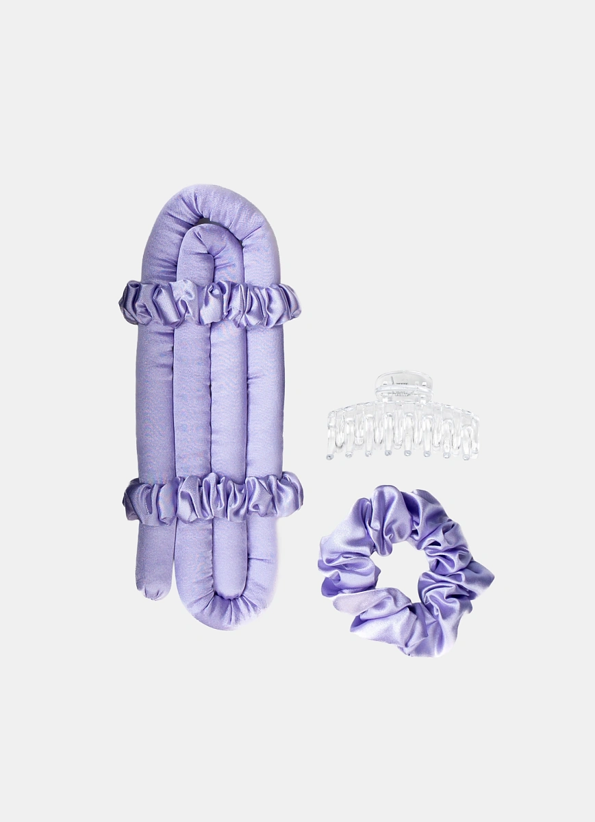 Мягкие бигуди "Комплект jillas mini лавандовый" по цене 1 390 ₽ для волос От плеч до пояса