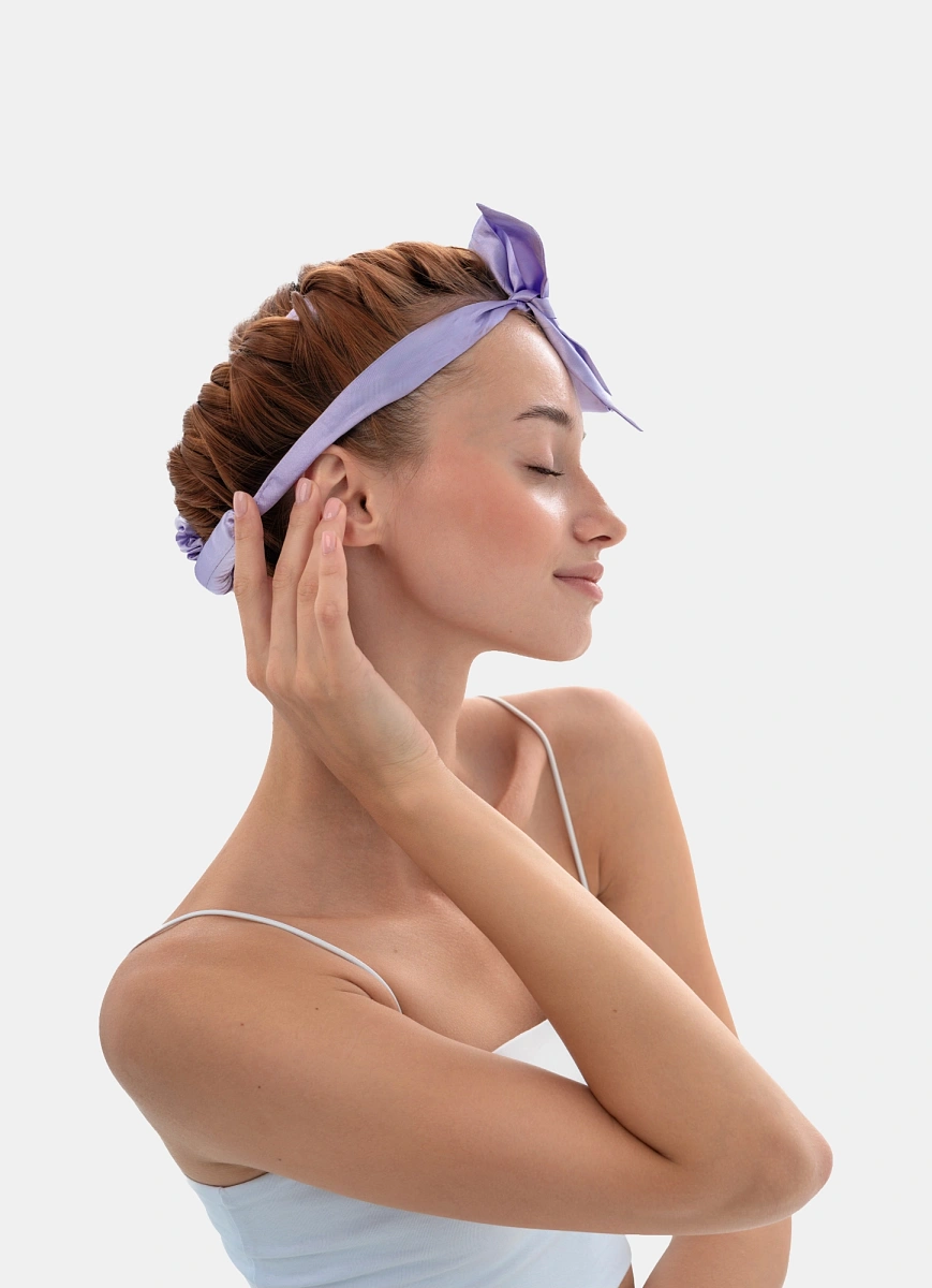 Мягкие бигуди "Комплект jillas mini elegant лавандовый" по цене 1 590 ₽ для волос От плеч до пояса