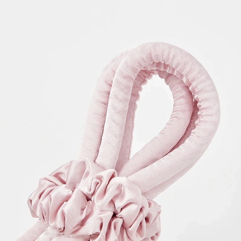 Мягкие бигуди из лебяжего пуха "Комплект jillas slim светло-розовый" по цене ₽1,390, размеры 205х85х25, для волос От каре до пояса