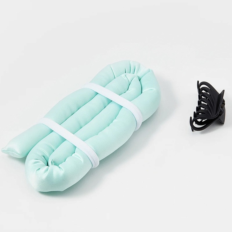 Мягкие бигуди из лебяжего пуха "Комплект jillas classic lite бирюзовый" по цене 690 ₽, размеры 200х150х40, для волос От лопаток до пояса