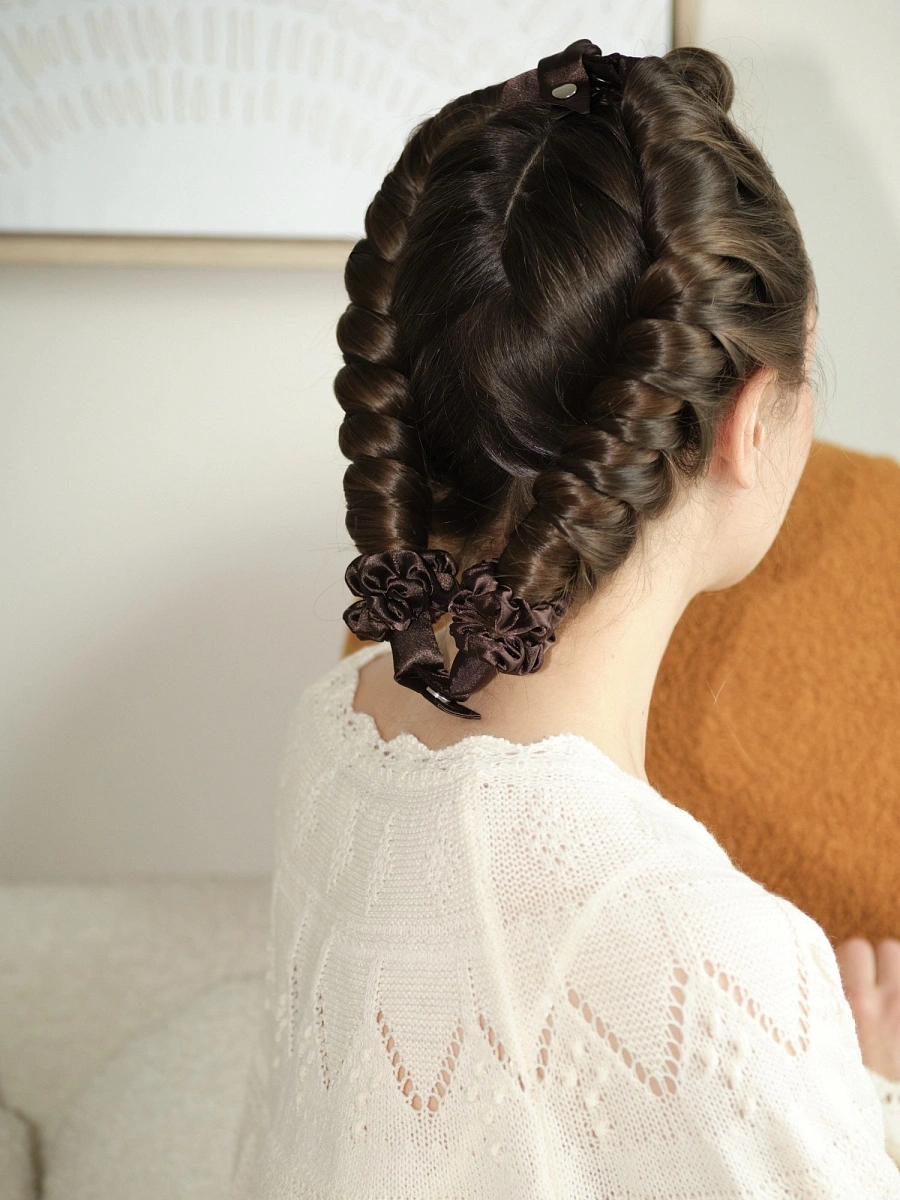 Мягкие бигуди "Комплект jillas mini compact 2.0, коричневый" по цене 2&nbsp;290 ₽ для волос От плеч до пояса