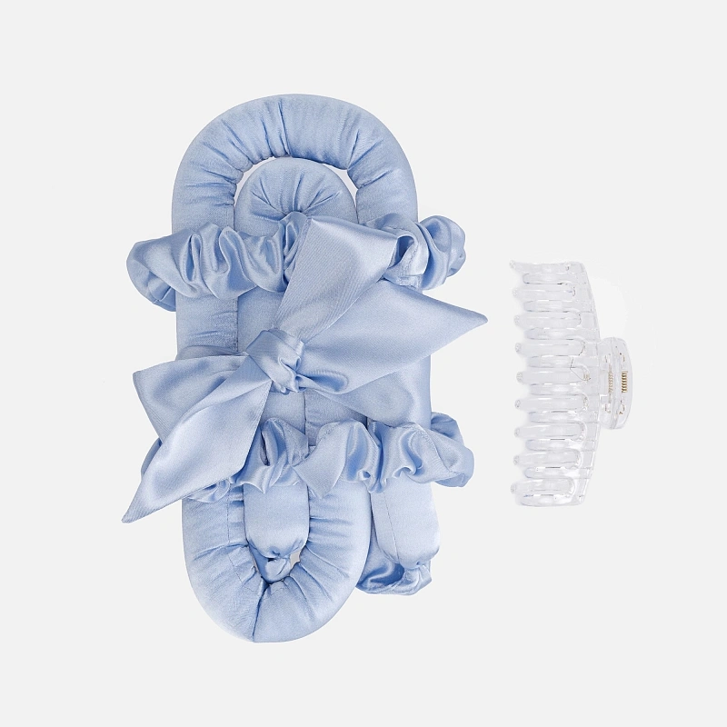 Мягкие бигуди из лебяжего пуха "Комплект jillas classic elegant голубой" по цене 1&nbsp;590 ₽, размеры 255х105х50, для волос От лопаток до пояса