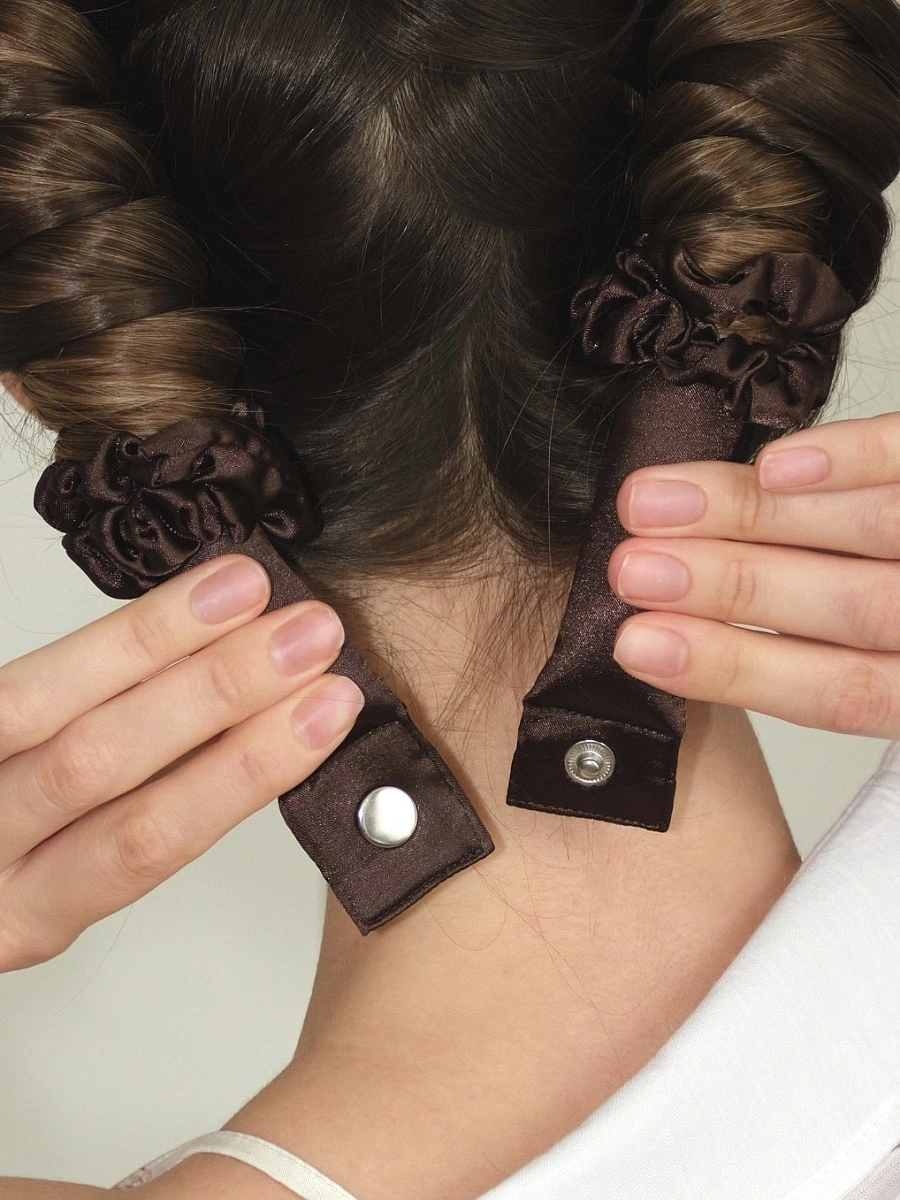 Мягкие бигуди "Комплект jillas classic compact 2.0, коричневый" по цене 2 290 ₽ для волос От лопаток до пояса