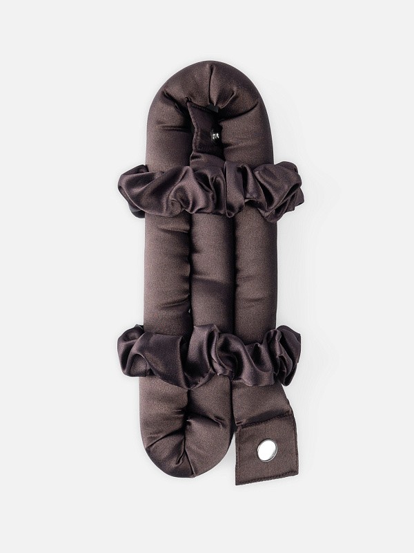 Мягкие бигуди из лебяжего пуха "Комплект jillas classic basic, коричневый" по цене 1&nbsp;990 ₽, размеры 255х105х50, для волос От лопаток до пояса