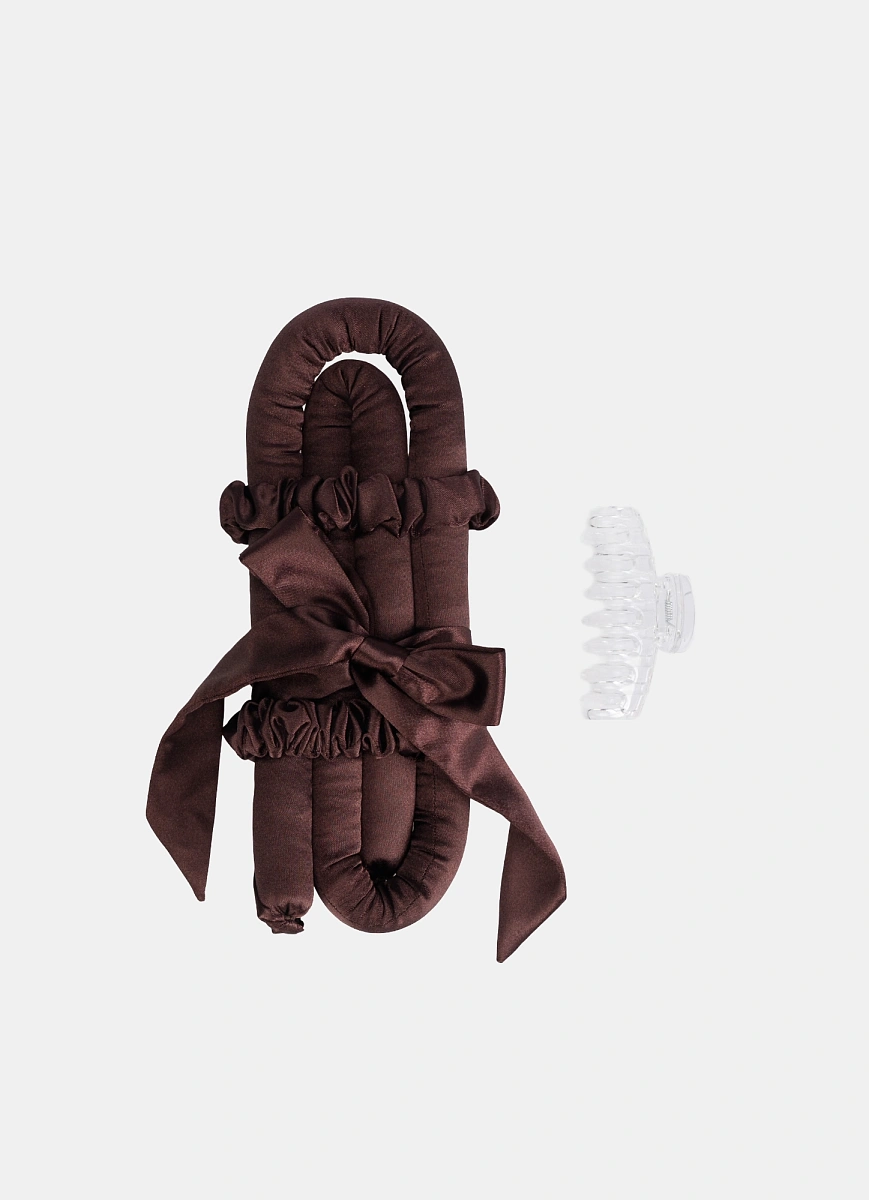 Мягкие бигуди "Комплект jillas mini elegant коричневый" по цене 1&nbsp;590 ₽ для волос От плеч до пояса