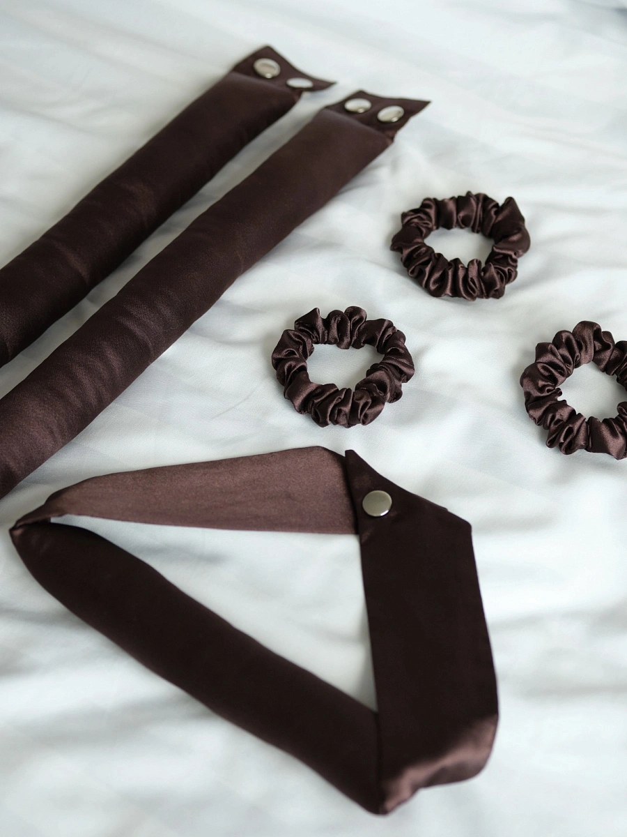 Мягкие бигуди "Комплект jillas compact 300/34 коричневый" по цене 2&nbsp;590 ₽ для волос От лопаток до пояса