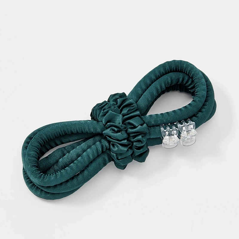 Мягкие бигуди из лебяжего пуха "Комплект jillas slim изумрудный" по цене ₽1,390, размеры 205х85х25, для волос От каре до пояса