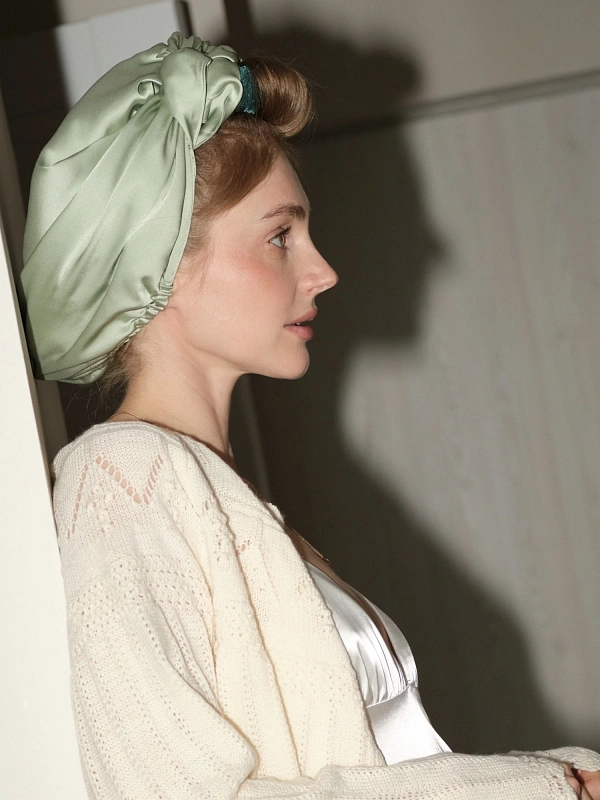 Аксессуар для фиксации бигуди jillas, фисташковый - аксессуар для локонов по цене 1&nbsp;190 ₽, материал Синтетическая ткань