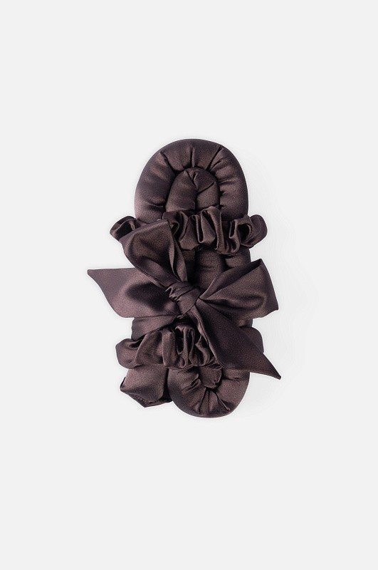 Мягкие бигуди из лебяжего пуха "Комплект jillas classic elegant с мягким наполнителем, коричневый" по цене ₽1,990, размеры 255х105х50, для волос От лопаток до пояса