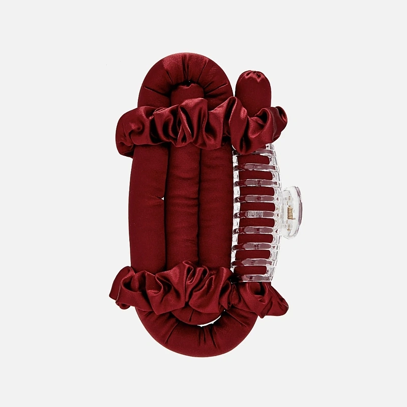 Мягкие бигуди из лебяжего пуха "Комплект jillas classic бордовый" по цене 1&nbsp;390 ₽, размеры 255х105х50, для волос От лопаток до пояса