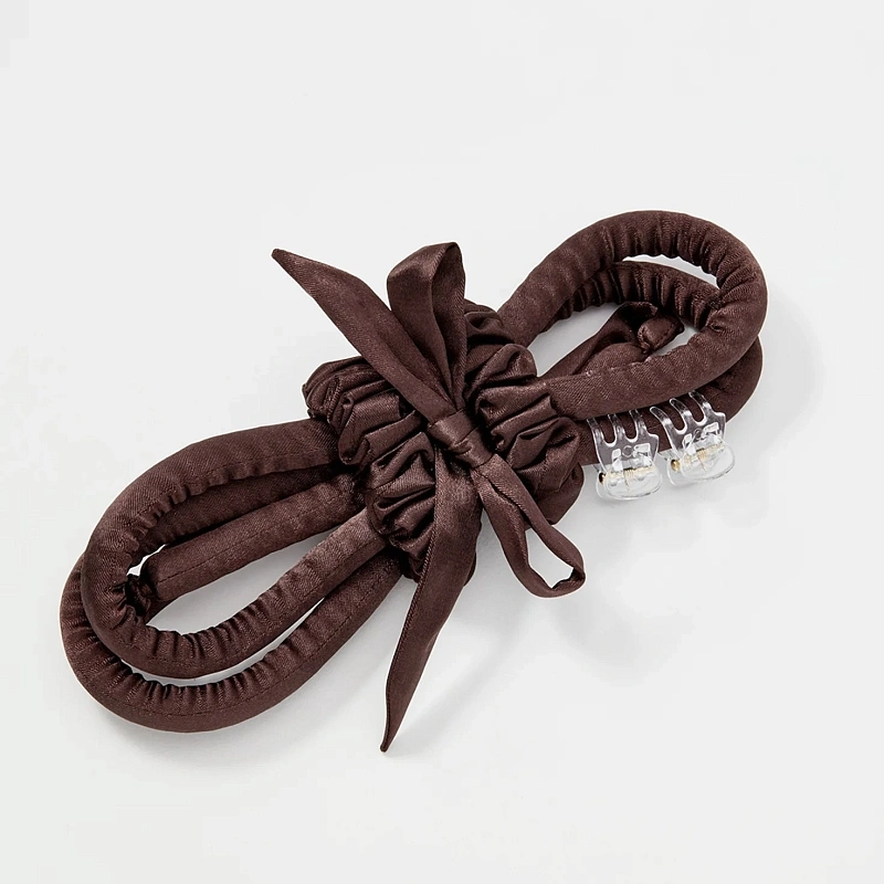 Мягкие бигуди из лебяжего пуха "Комплект jillas slim elegant коричневый" по цене 1&nbsp;390 ₽, размеры 205х85х25, для волос От каре до пояса