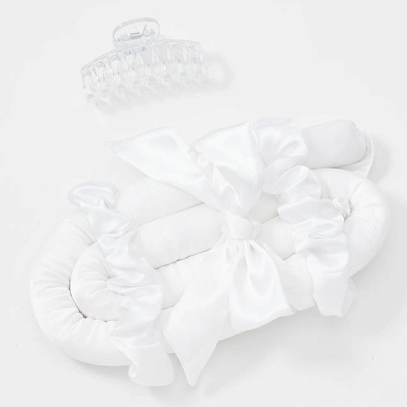 Мягкие бигуди из лебяжего пуха "Комплект jillas classic elegant белый" по цене 1&nbsp;590 ₽, размеры 255х105х50, для волос От лопаток до пояса