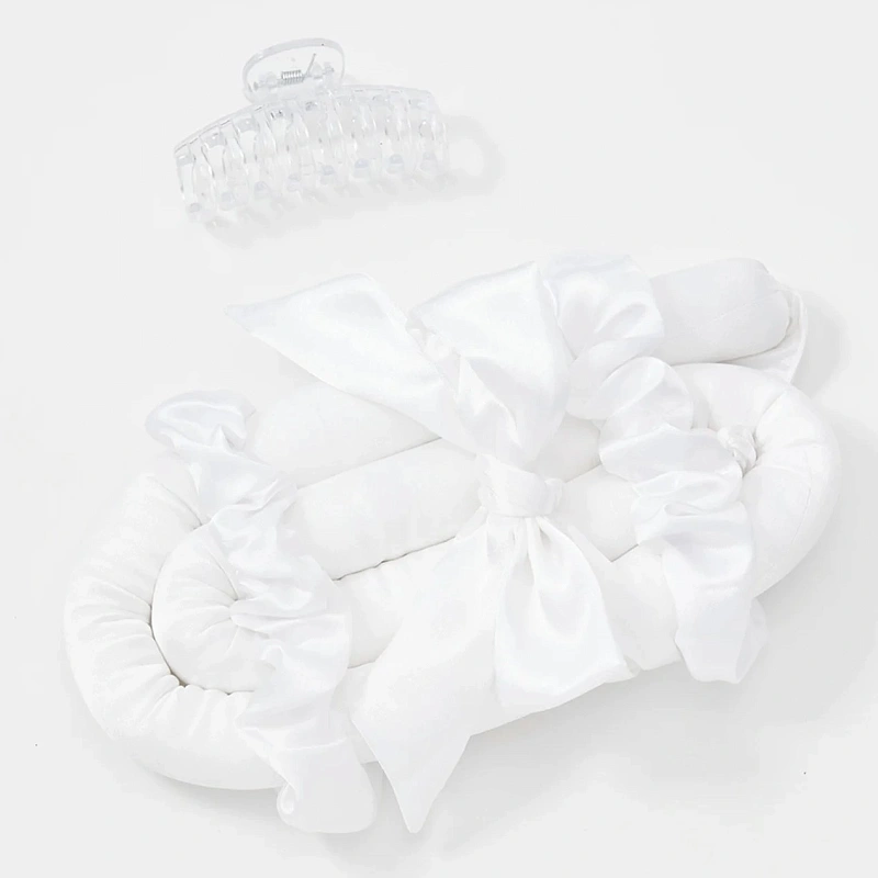 Мягкие бигуди из лебяжего пуха "Комплект jillas classic elegant белый" по цене 1&nbsp;590 ₽, размеры 255х105х50, для волос От лопаток до пояса