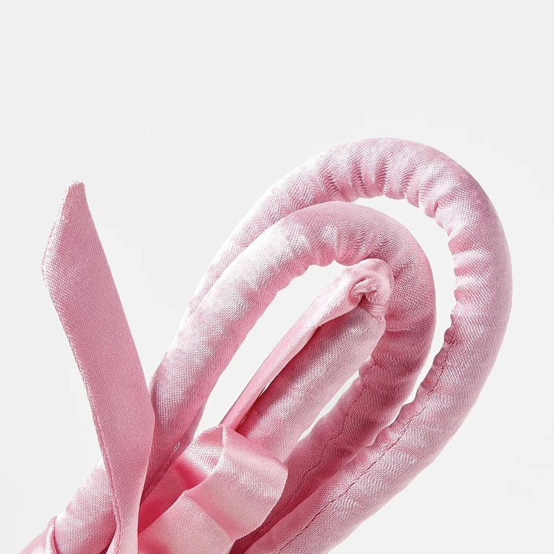 Мягкие бигуди из лебяжего пуха "Комплект jillas slim elegant розовый" по цене ₽1,390, размеры 205х85х25, для волос От каре до пояса