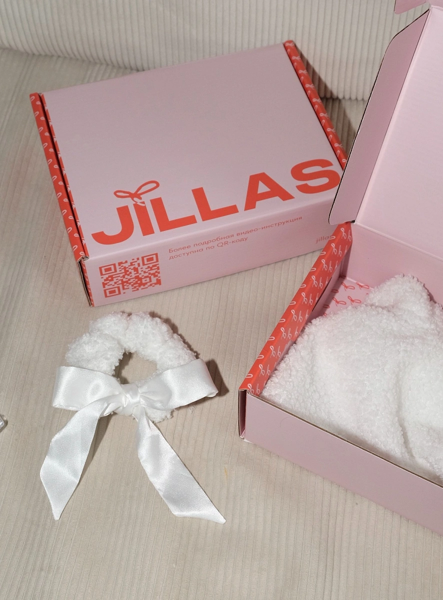 Мягкие бигуди "Набор jillas mini elegant белый" по цене 1&nbsp;990 ₽ для волос От плеч до пояса