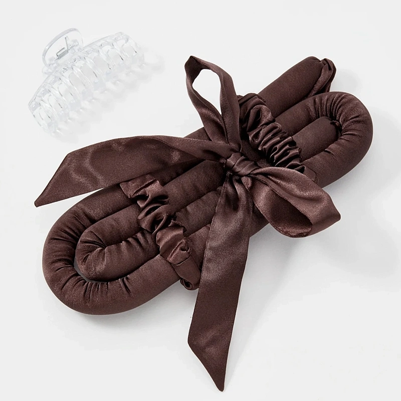 Мягкие бигуди из лебяжего пуха "Комплект jillas mini elegant коричневый" по цене 1&nbsp;590 ₽, размеры 235х85х40, для волос От плеч до пояса