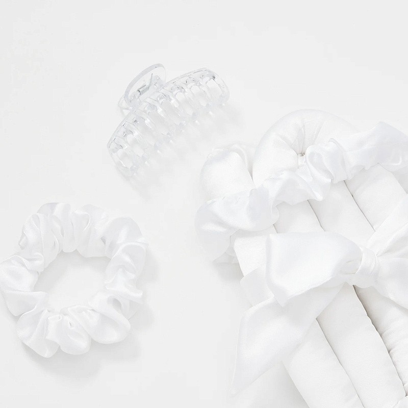 Мягкие бигуди из лебяжего пуха "Комплект jillas classic elegant белый" по цене 1&nbsp;590 ₽, размеры 255х105х50, для волос От лопаток до пояса