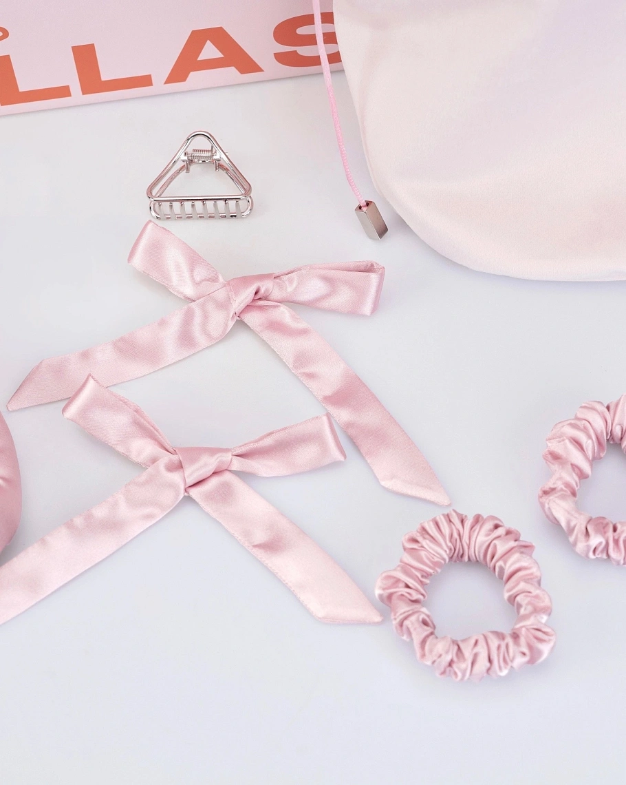 Мягкие бигуди "Набор jillas for sleep, светло-розовый" по цене 2 990 ₽ для волос От плеч до пояса