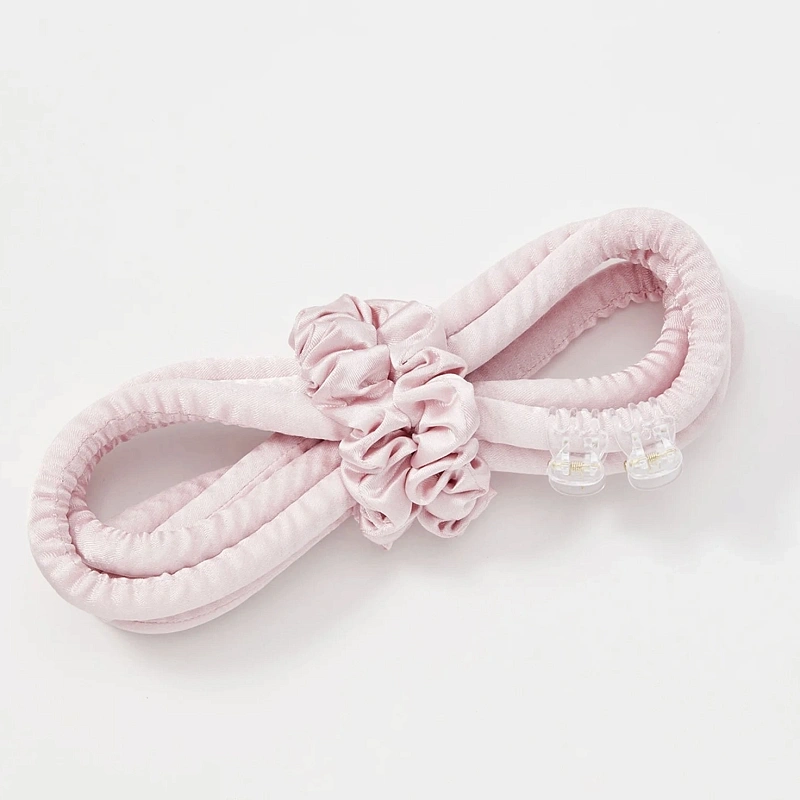 Мягкие бигуди из лебяжего пуха "Комплект jillas slim светло-розовый" по цене ₽1,390, размеры 205х85х25, для волос От каре до пояса