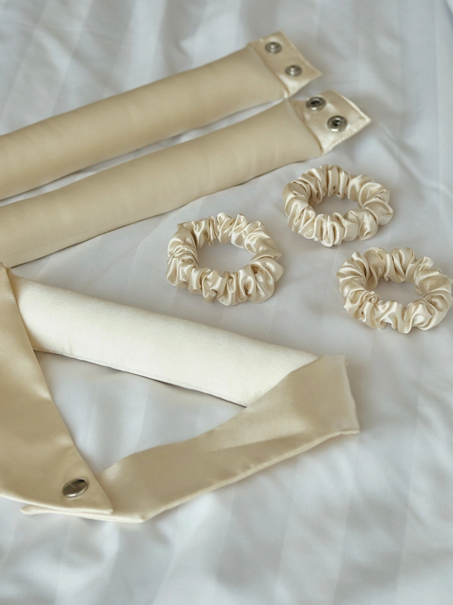 Мягкие бигуди "Комплект jillas compact 300/34 молочный" по цене 2&nbsp;590 ₽ для волос От лопаток до пояса