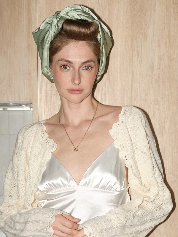 Аксессуар для фиксации бигуди jillas, фисташковый - аксессуар для локонов по цене 1&nbsp;190 ₽, материал Синтетическая ткань